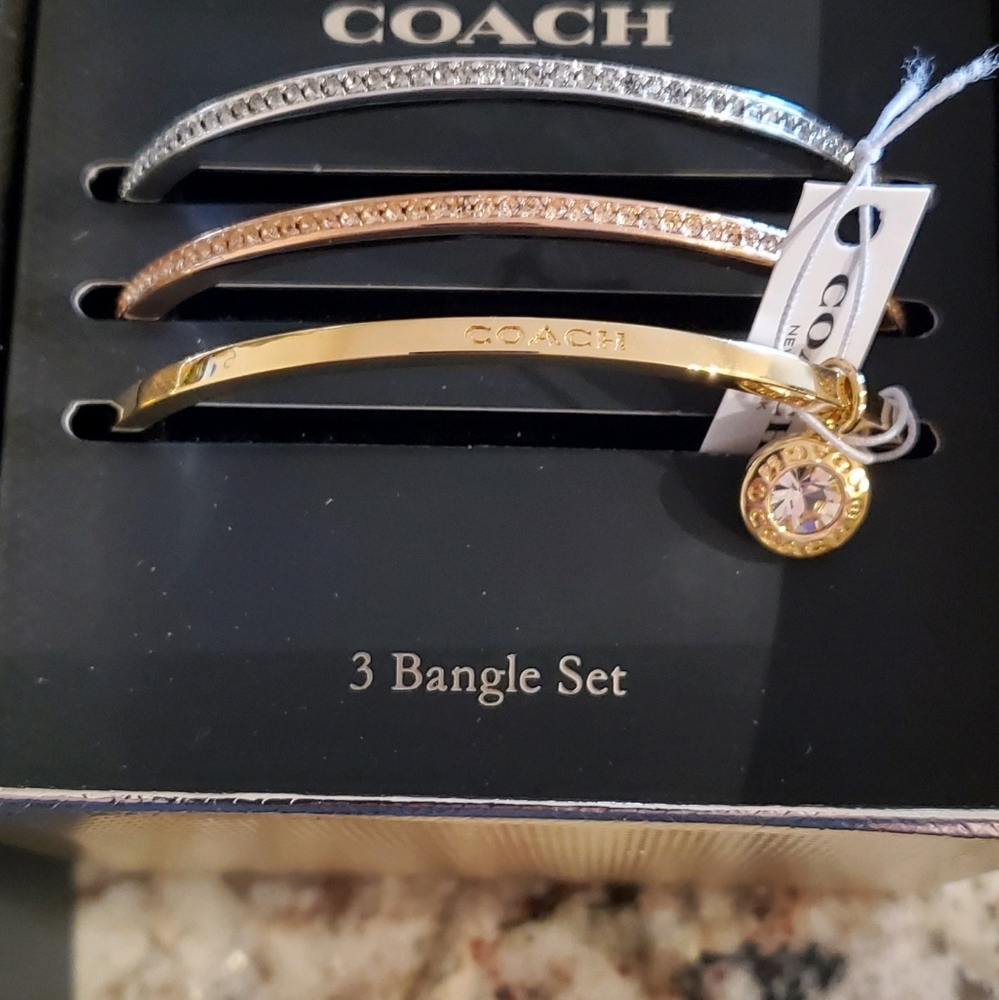 3 bangle coach bracelets